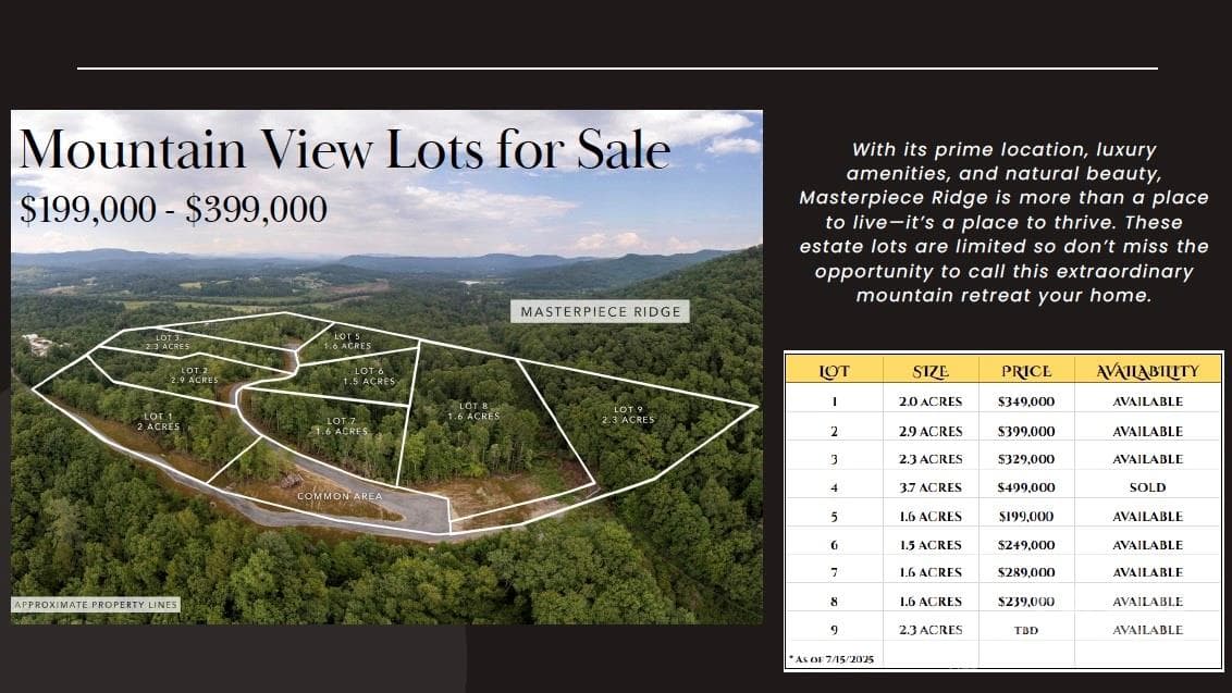 Lot at Lot # 7 Masterpiece View Drive, Hendersonville, photo 27 of 29