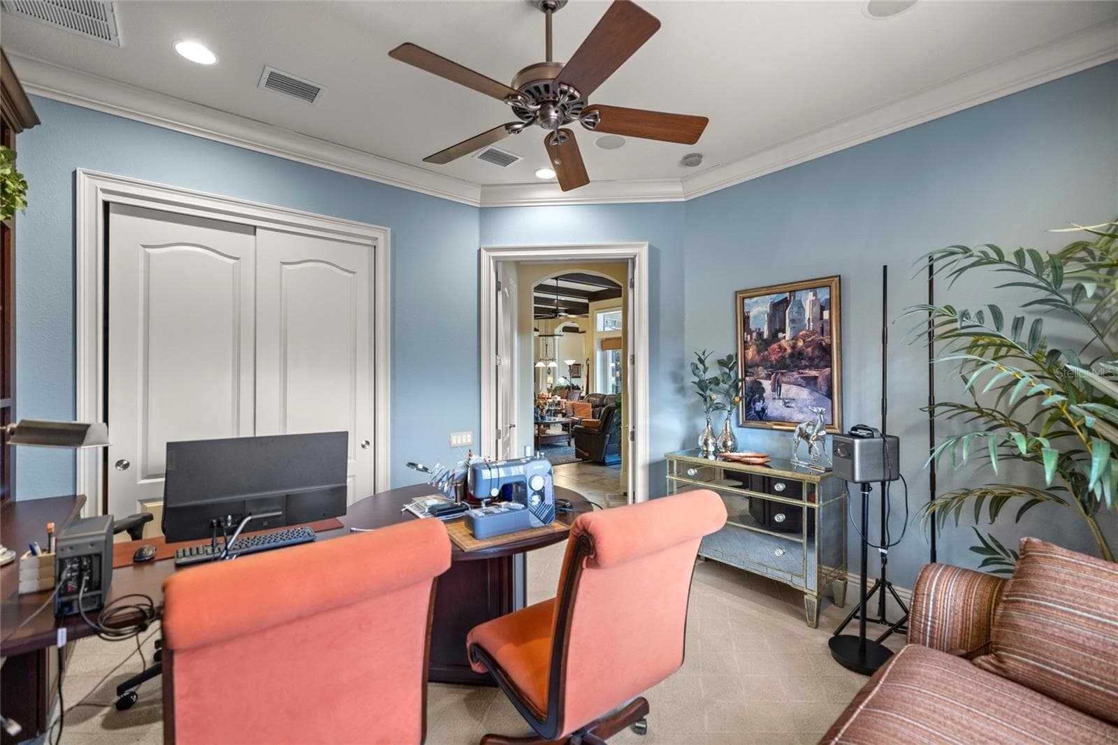 Guest bedroom 1, or converted second office/study - 6861 SW 179TH AVENUE RD, DUNNELLON