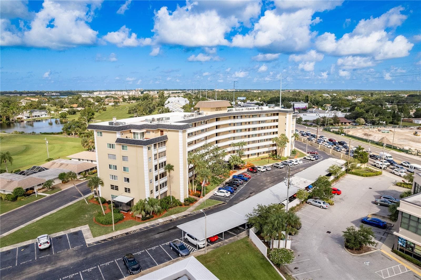 Aerial Front of Building - 8950 PARK BLVD #702, SEMINOLE