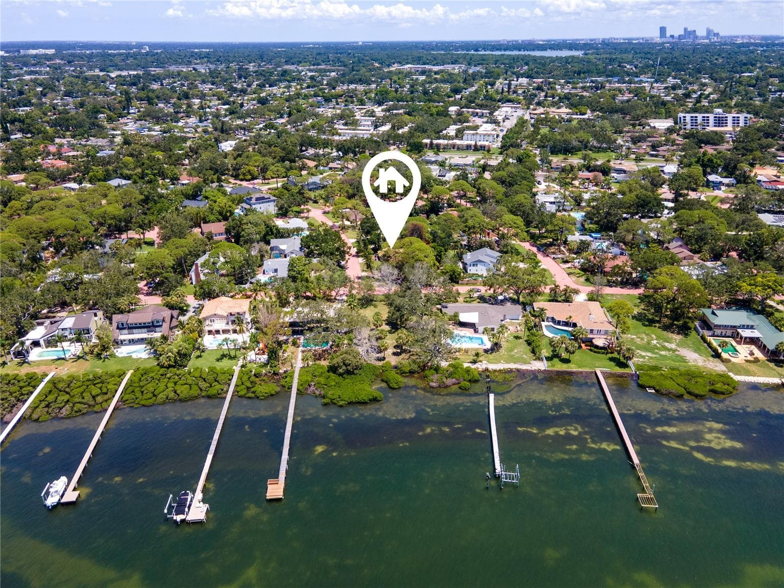 Wide open Tampa Bay waters across the street - 1125L FRIENDLY WAY S, ST PETERSBURG