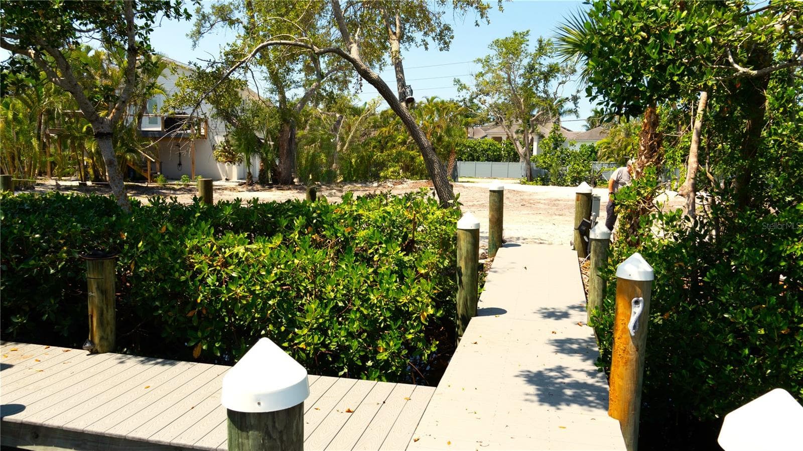 West facing from dock - 7233 MIDNIGHT PASS RD, SARASOTA