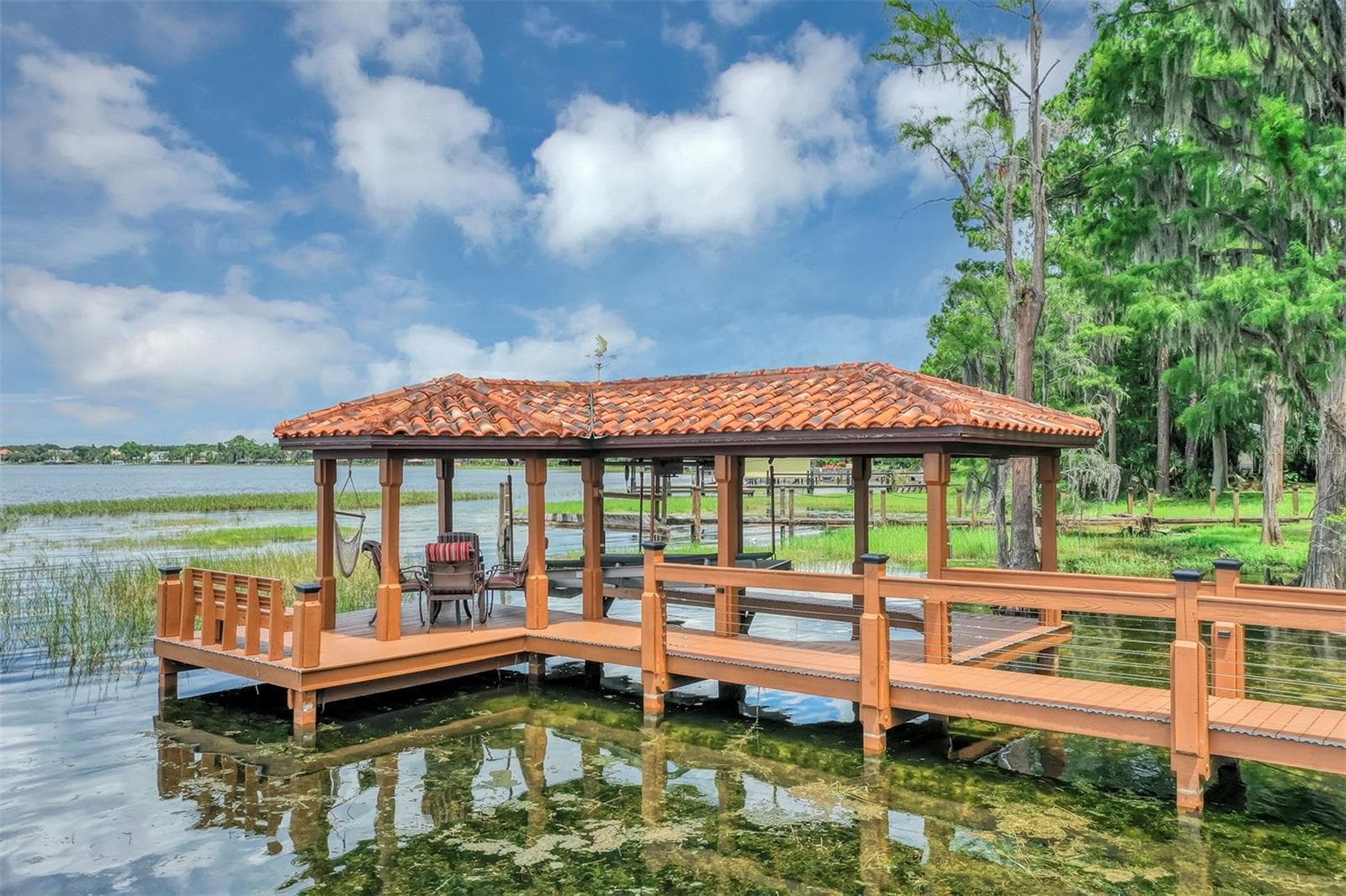Dock with Boat Lift - 10203 TROUT RD, ORLANDO