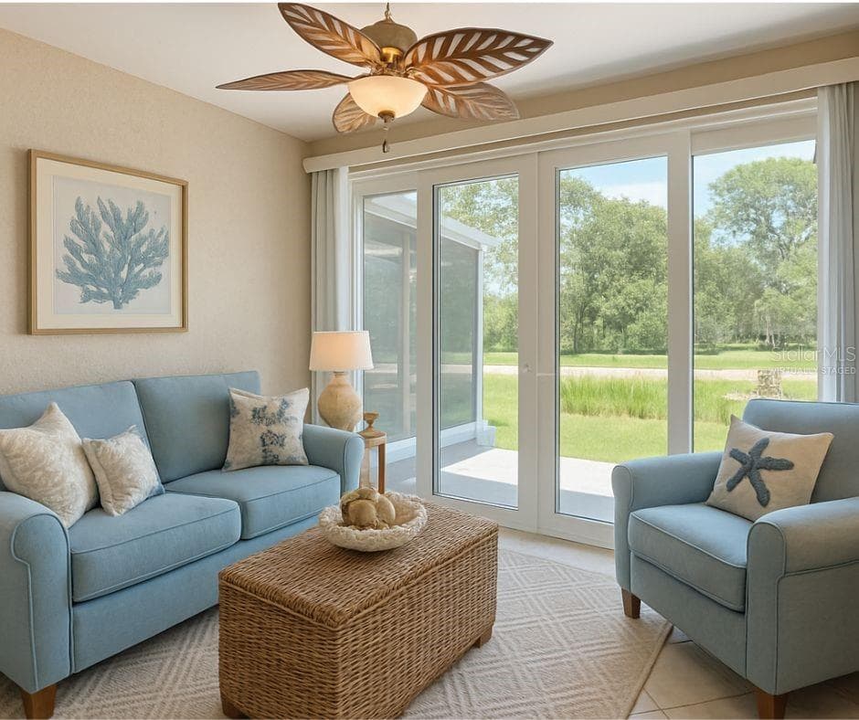 Virtually Staged year-round lanai - 6948 STONEYWALK CT, BRADENTON