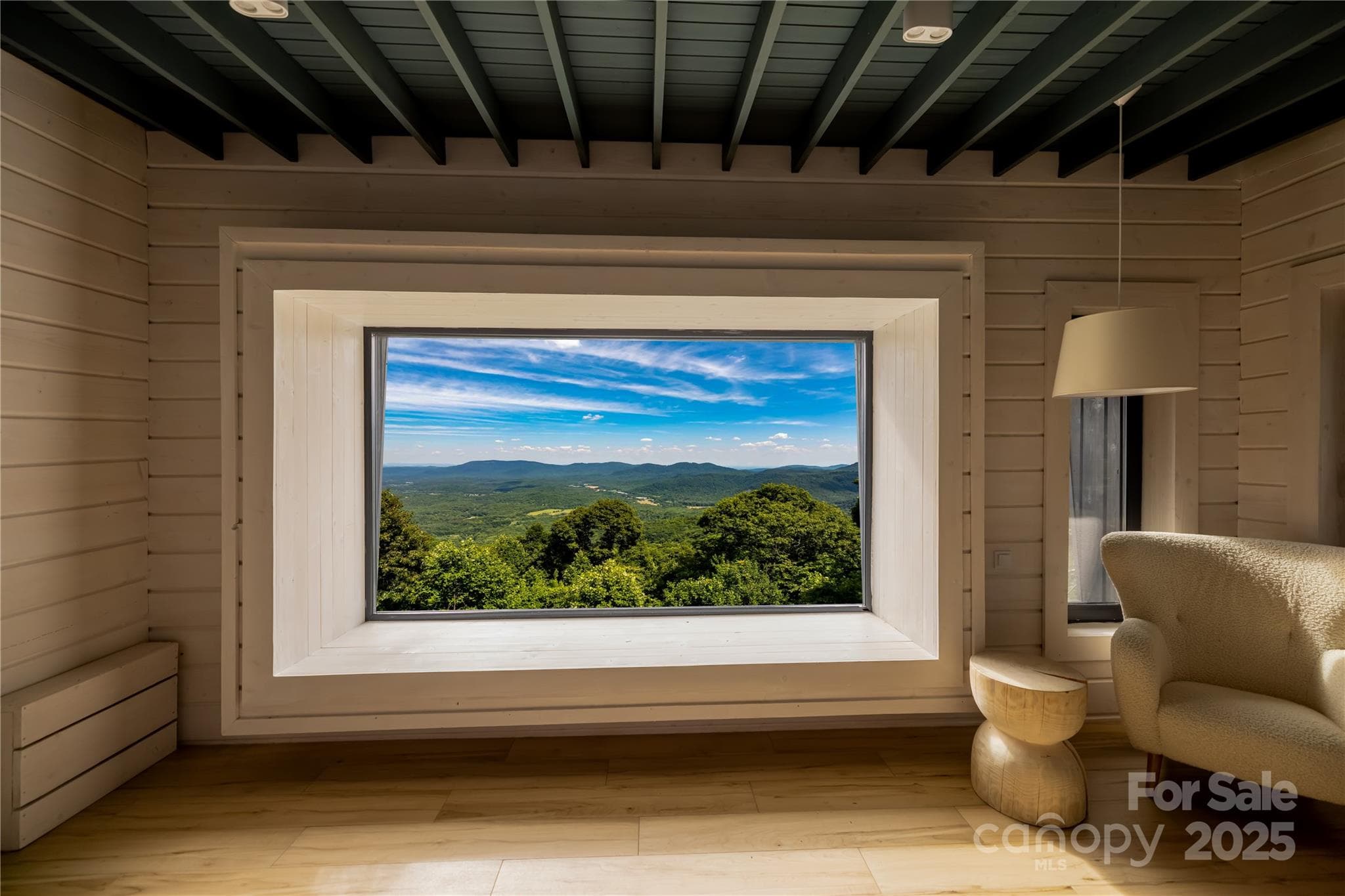 Actual view from "Mock" home on lot. Home does not exist. Imagine this view from your living or bedroom. - 2957 Creston Drive, Black Mountain