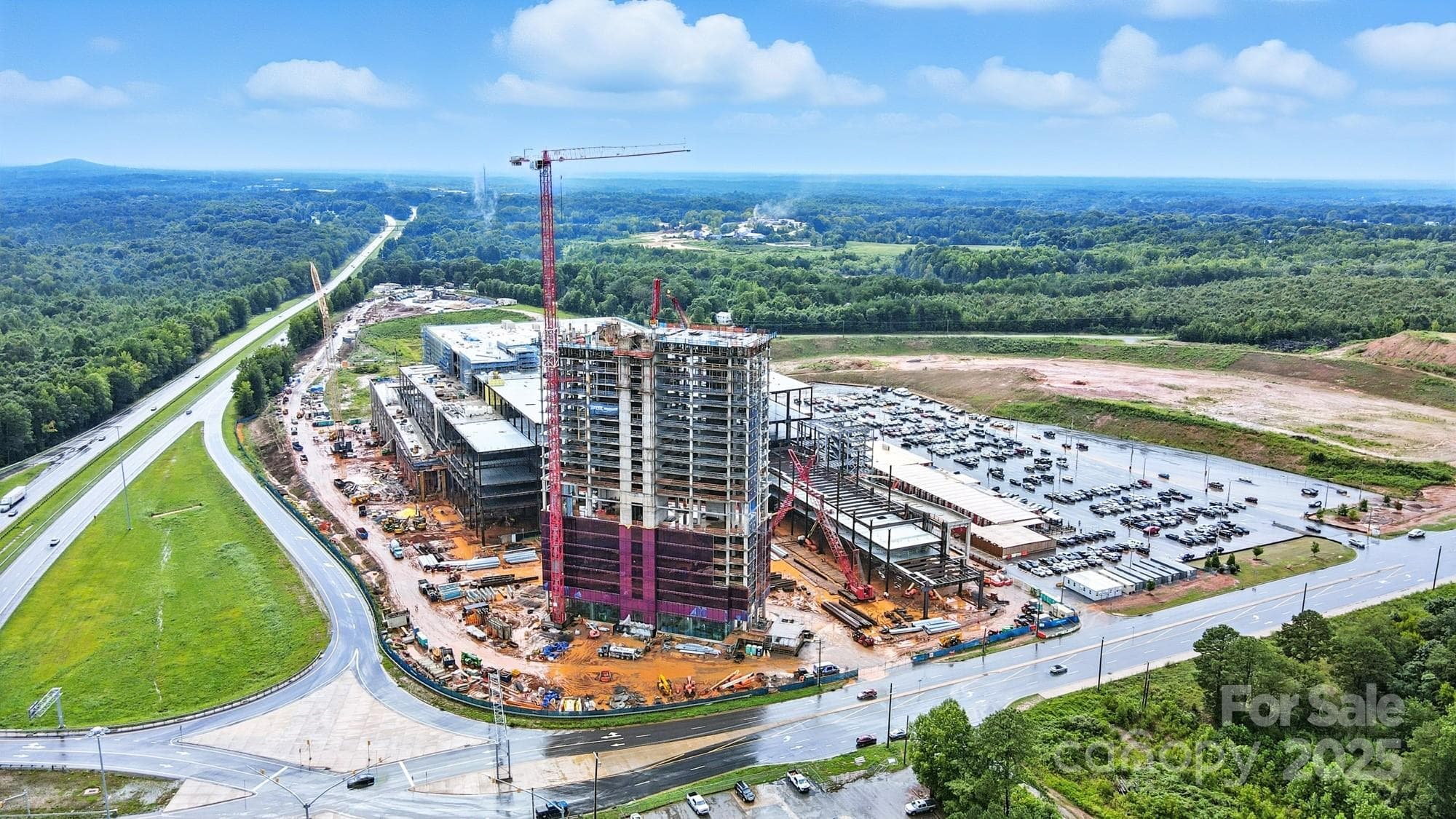 Catawba Two Kings Casino Aerial view displaying construction status and surrounding - 450 Dixon School Road, Kings Mountain