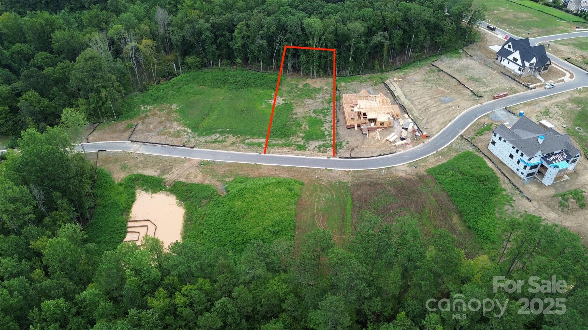 Lot #3 in Davidson Woods.  Lines are not to scale and are meant to give a general idea of lot size and shape.  Please refer to the plat map by developer. - Davidson