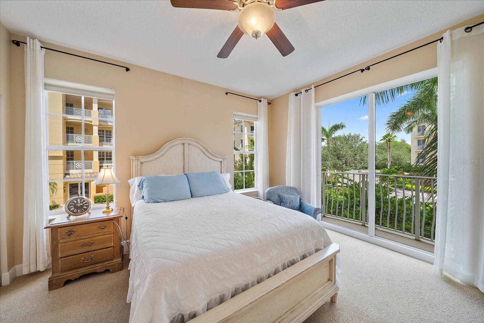 Bedroom 2 with Juilette balcony - 6482 WATERCREST WAY #204, LAKEWOOD RANCH