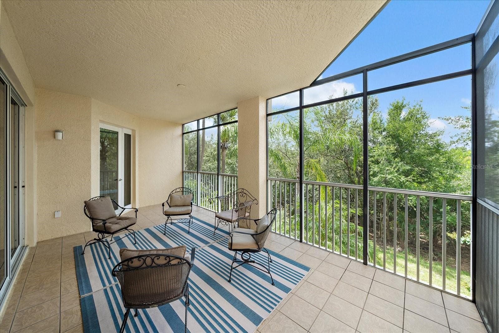 Screened rear lanai - 6482 WATERCREST WAY #204, LAKEWOOD RANCH