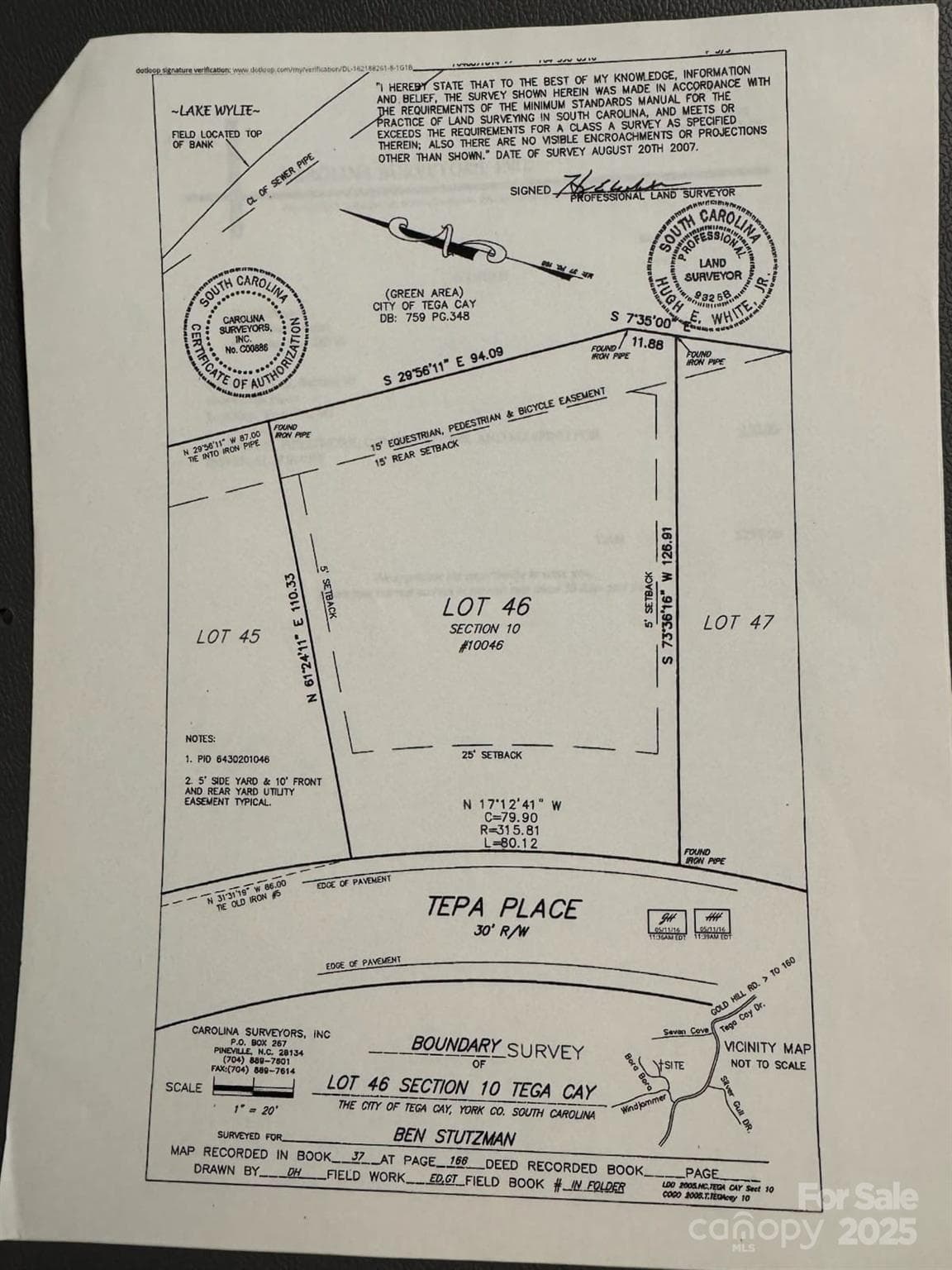 Old Survey - Tega Cay