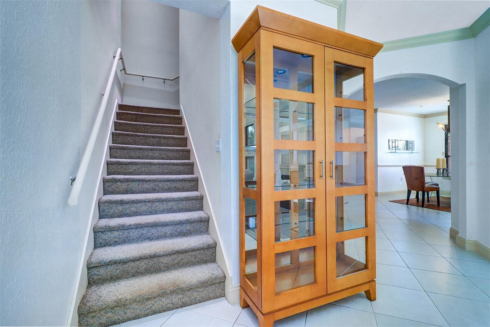Stairs to the second floor from the family room - 2757 VIA CIPRIANI #1114A, CLEARWATER