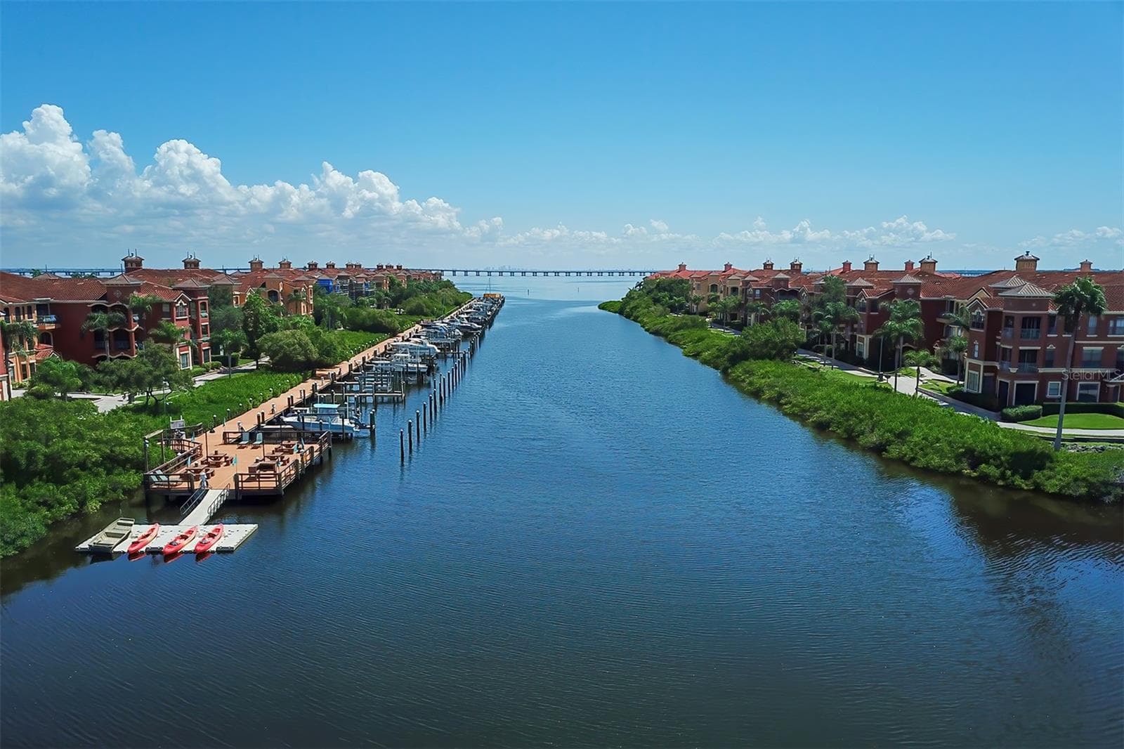 Closer view of the bayou/inlet - 2757 VIA CIPRIANI #1114A, CLEARWATER