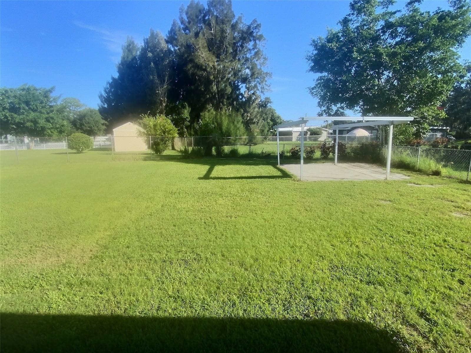Backyard. - 1334 SUNSET DR, SEBRING