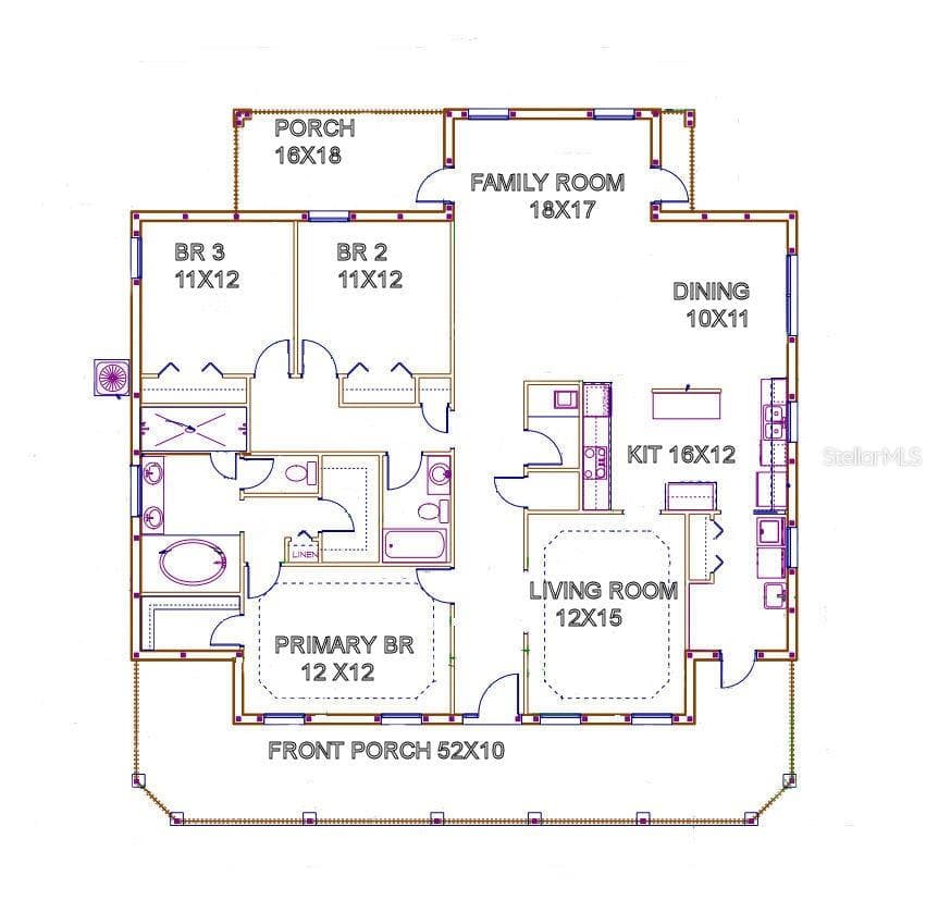FLOOR PLAN - 416 SHANNON ESTATES CT, PLANT CITY