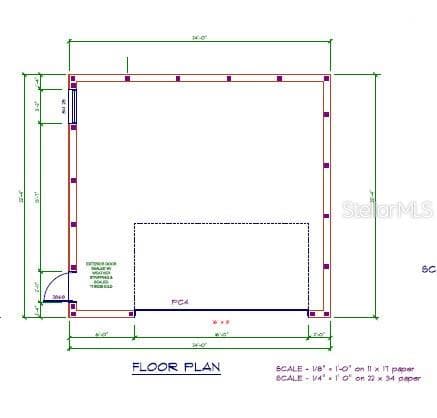 GARAGE PLAN - 416 SHANNON ESTATES CT, PLANT CITY