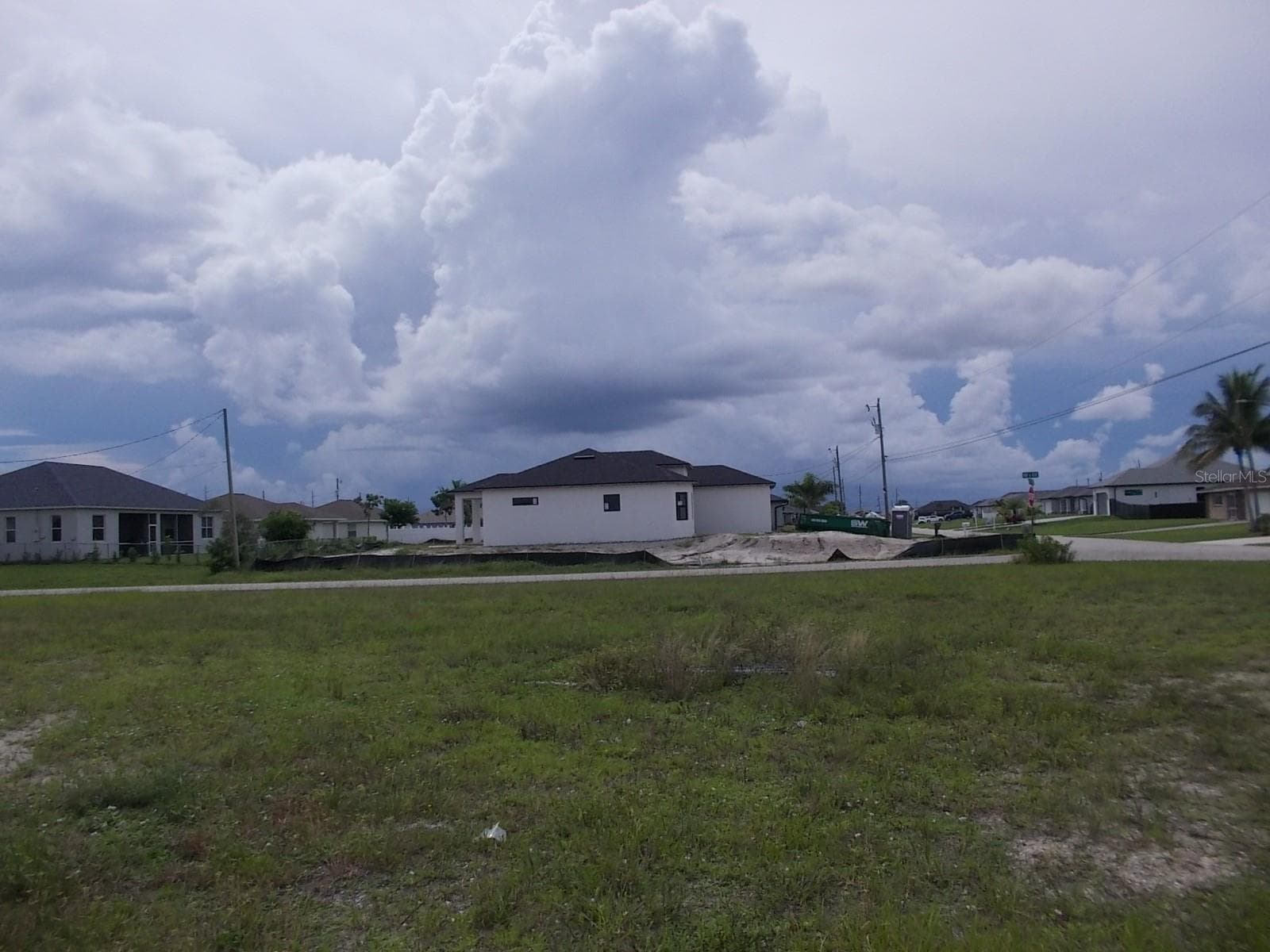 Looking West from the center of the Lot - 538 NW 25TH TER, CAPE CORAL
