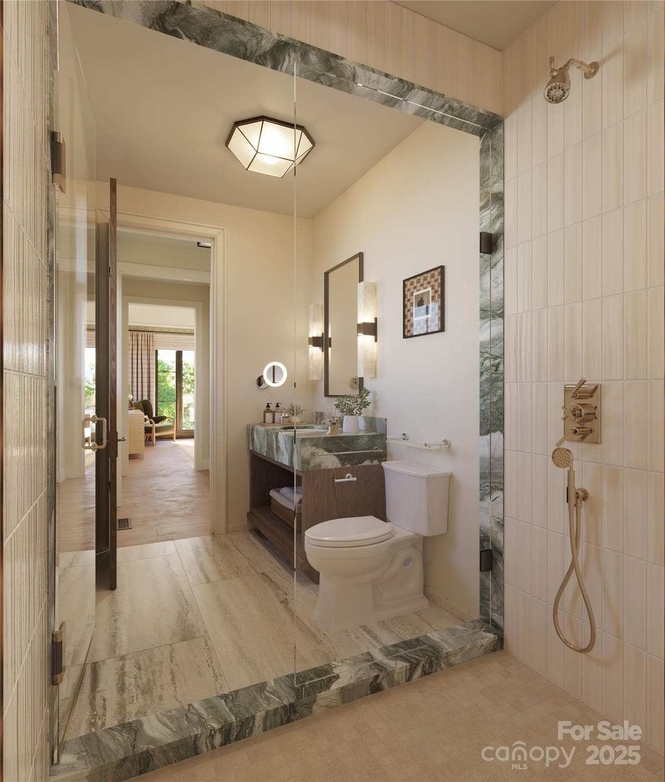 Representation of secondary bathroom - Meadows of Dan