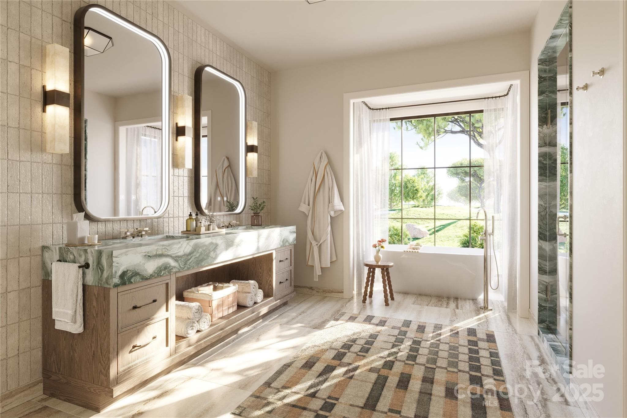 Representation of primary bathroom - Meadows of Dan