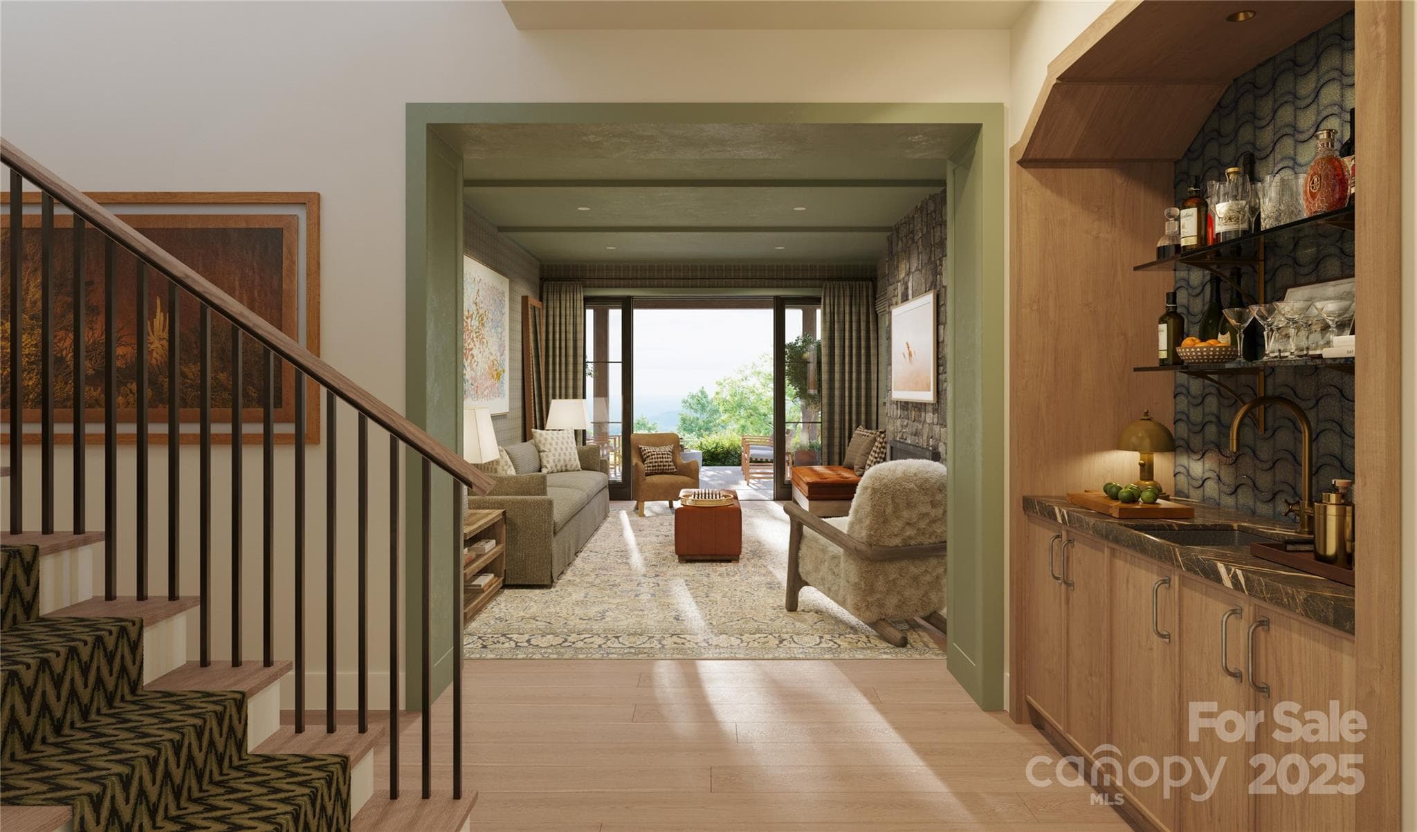 Representation of family room - Meadows of Dan