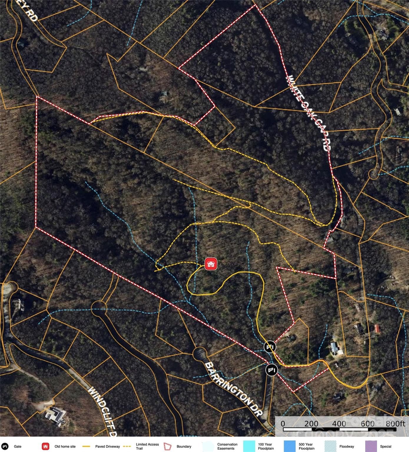 Approx Boudary and Trail map - Asheville