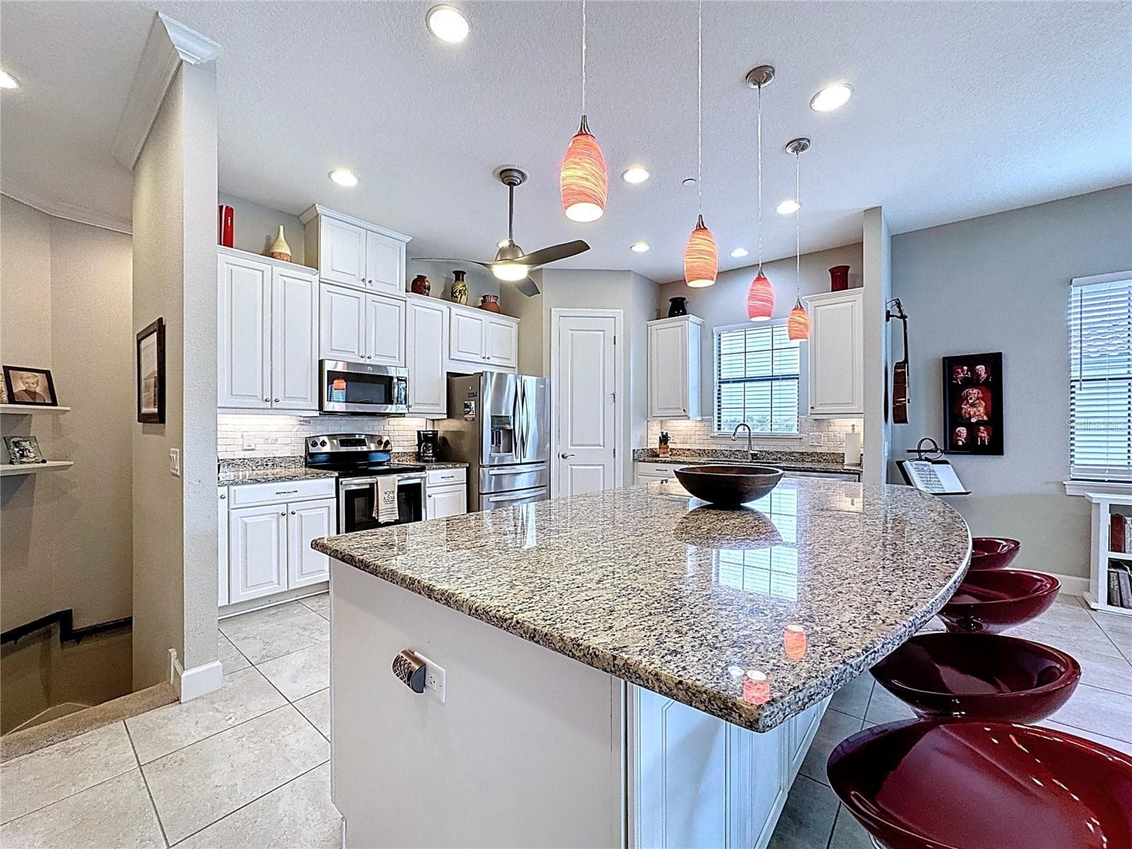 Kitchen w/ White Cabinetry & Ex Large Counter - 13514 MESSINA LOOP #102, BRADENTON