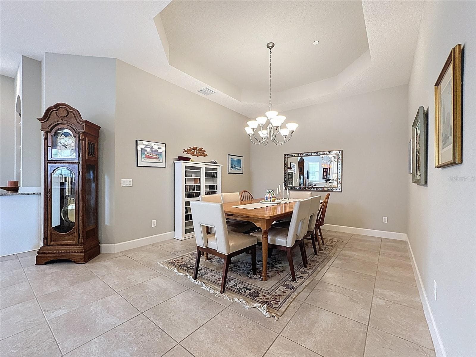 dining room W/ Trey Ceiling - 13514 MESSINA LOOP #102, BRADENTON
