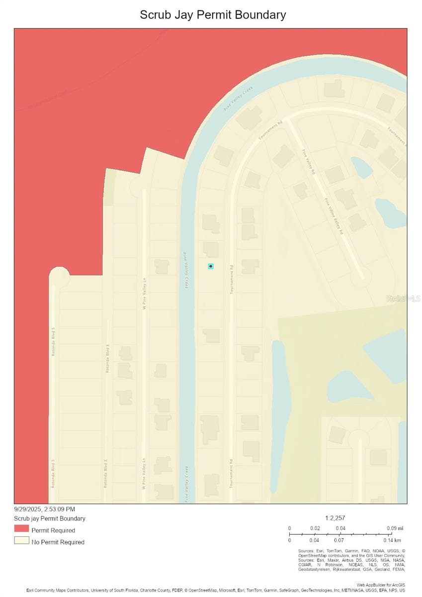 Scrub Jay Map - 155 & 157 TOURNAMENT RD, ROTONDA WEST