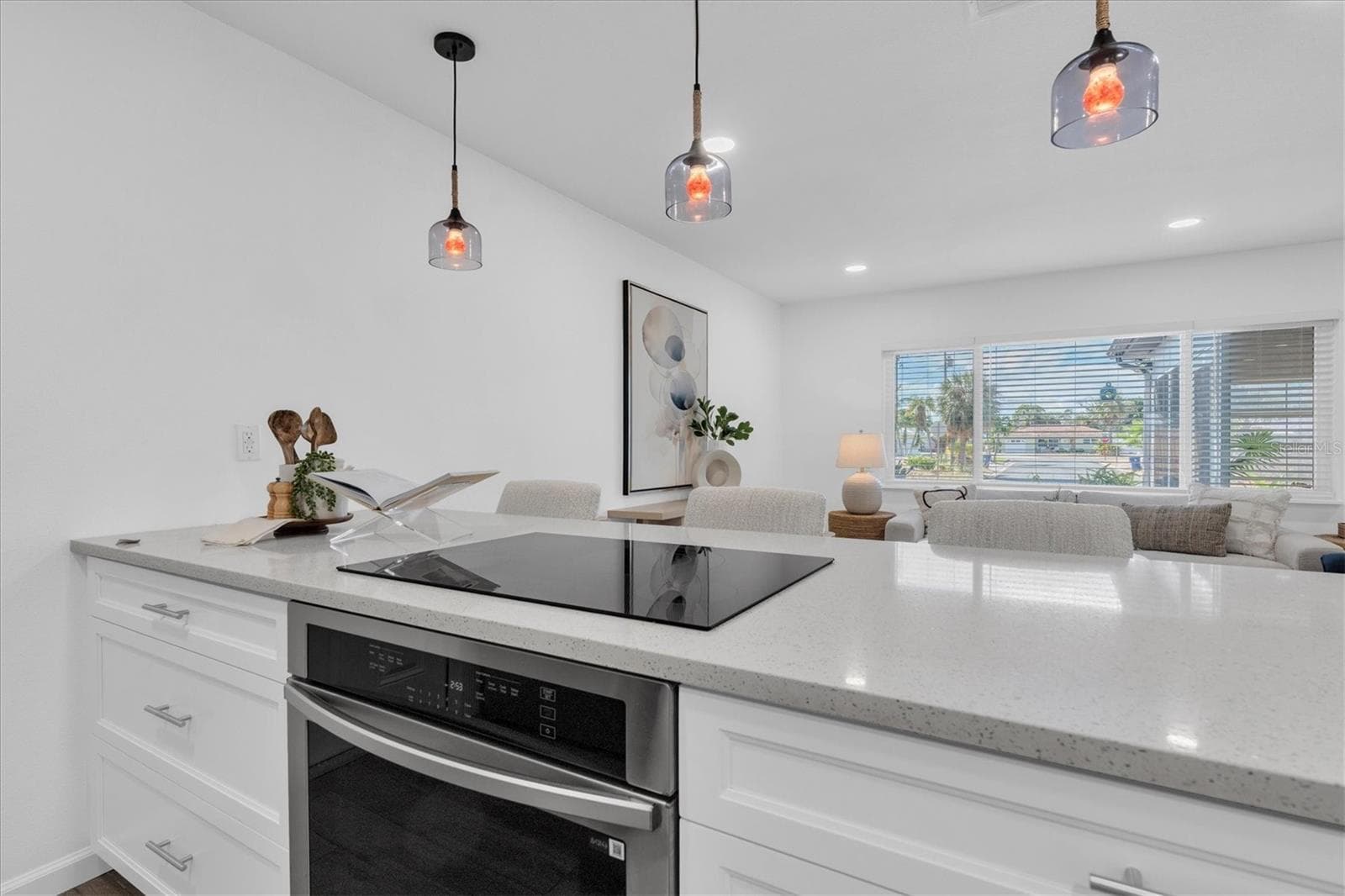Cooktop and Stone Counter Space - 197 LIDO DR, ST PETE BEACH