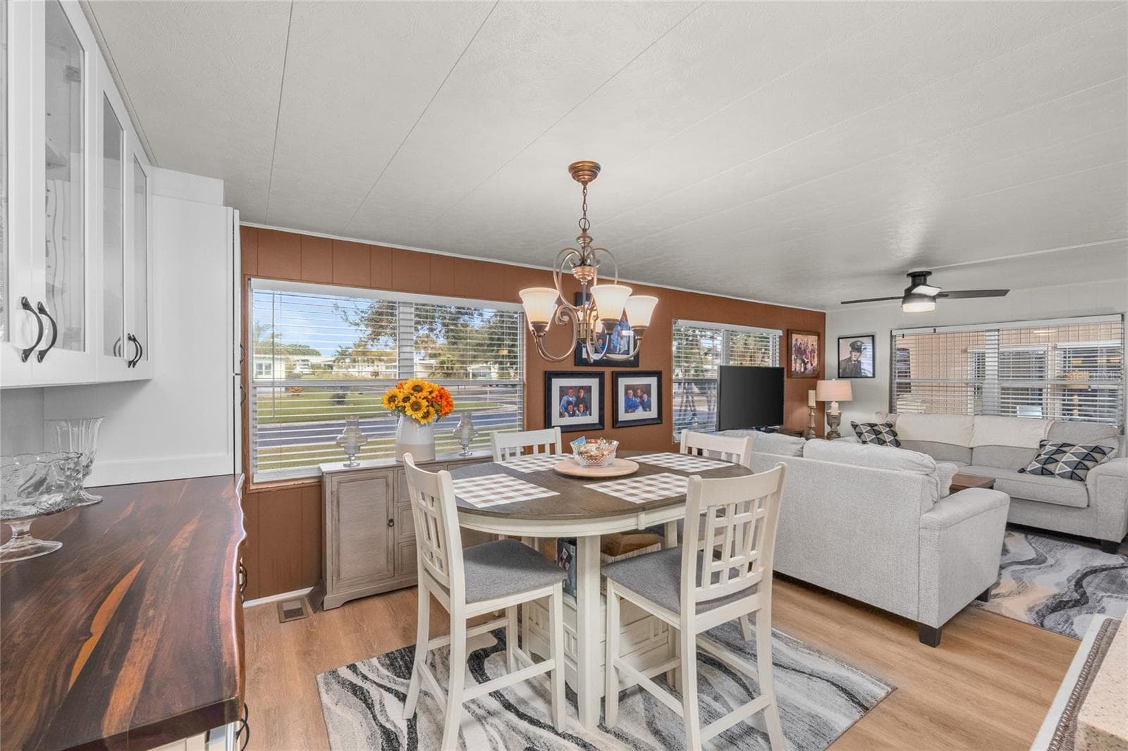Check out this custom wooden countertop - 288 SALEM AVE #3, PALM HARBOR