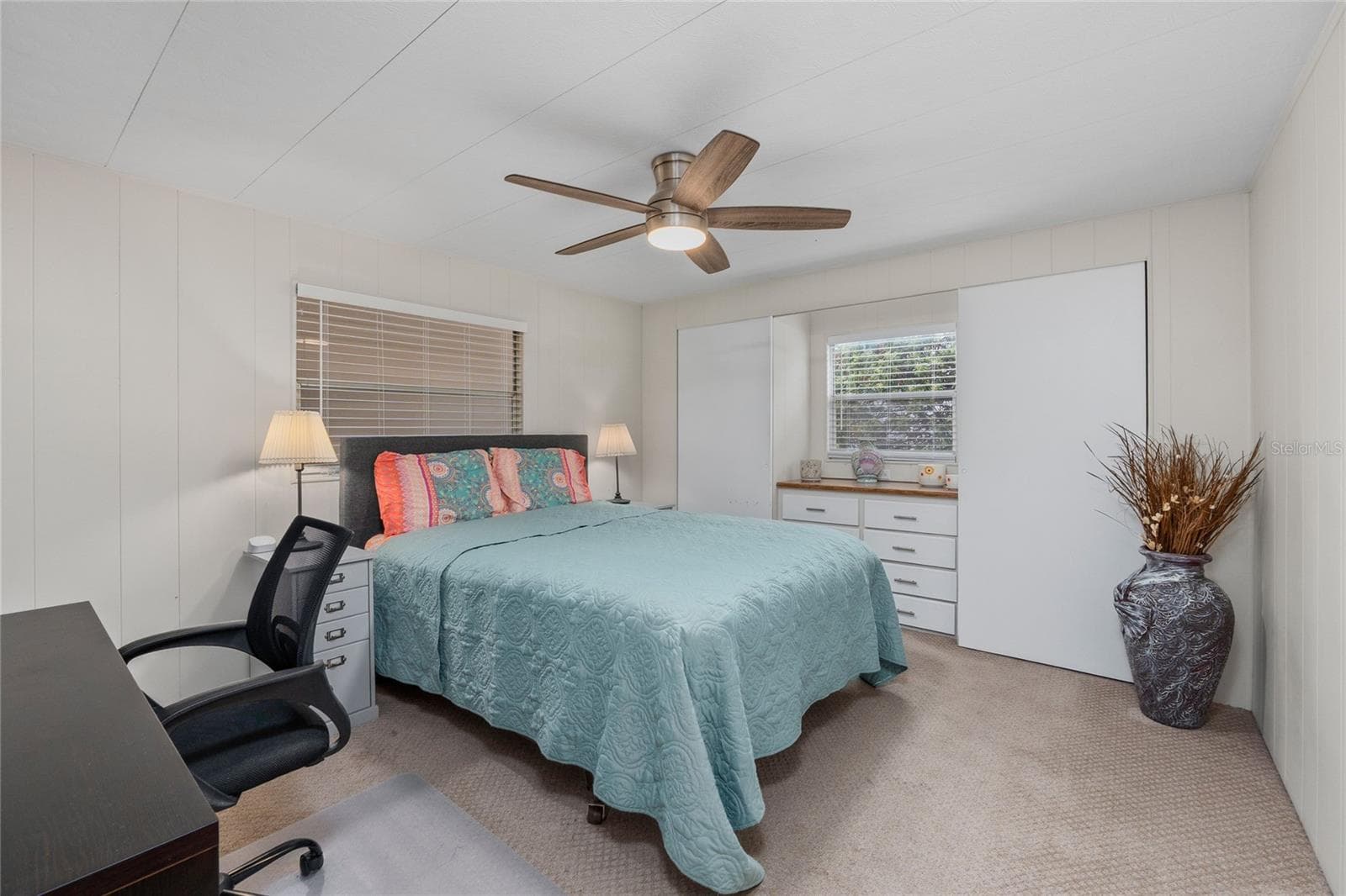 Bedroom 2 with built in storage - 288 SALEM AVE #3, PALM HARBOR