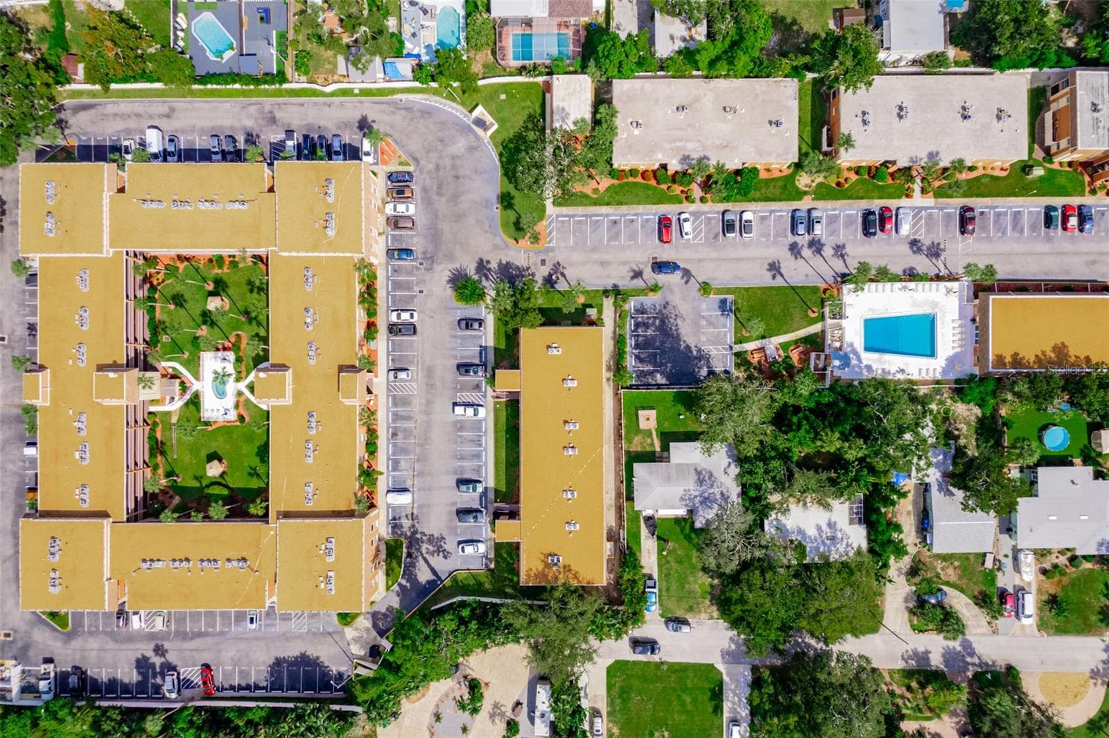 Aerial View of Building #5 and Clubhouse Pool - 12760 INDIAN ROCKS RD #546, LARGO