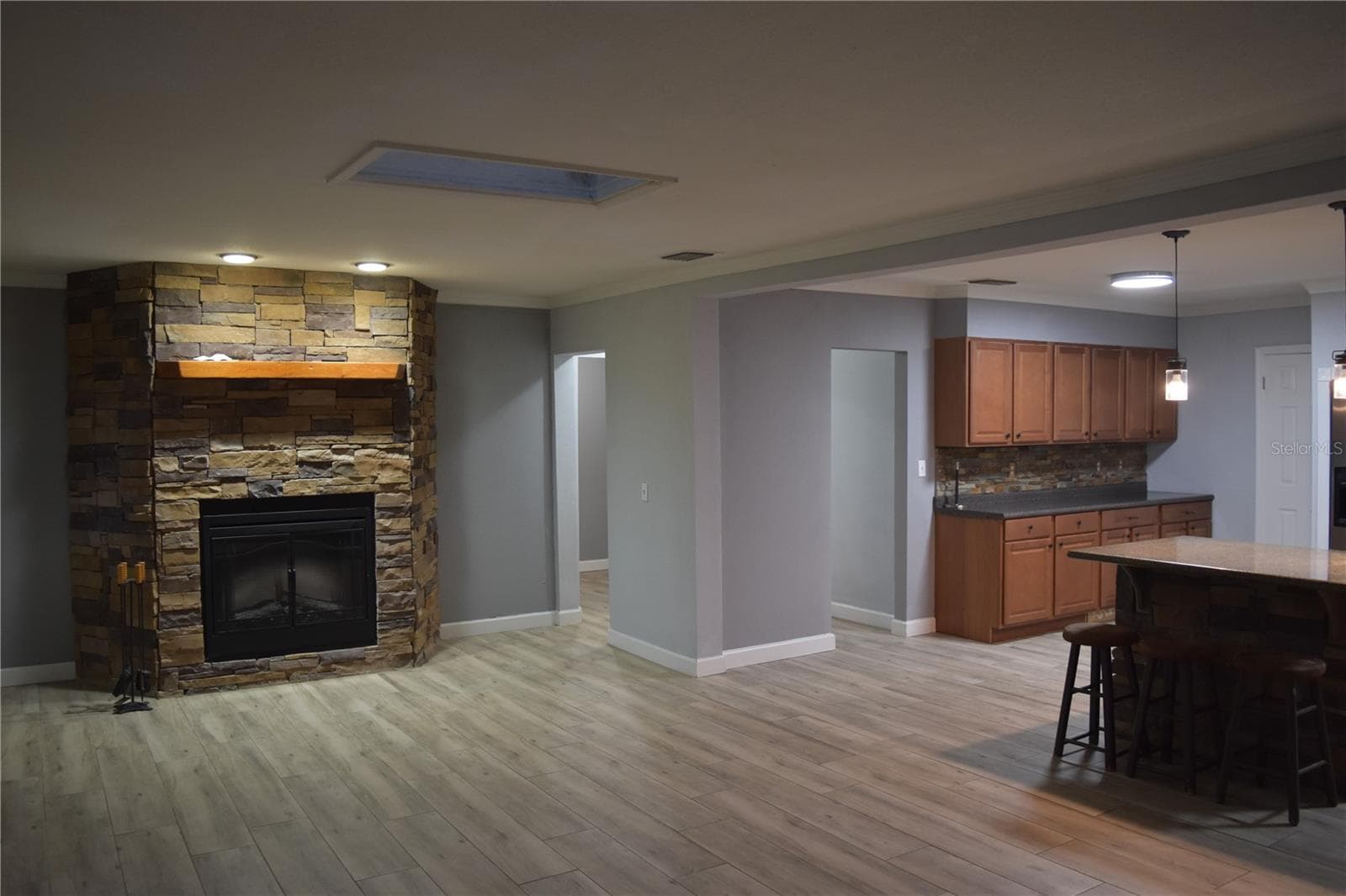 Functional Fireplace in Living Room - 1722 NW 35 ST, OCALA