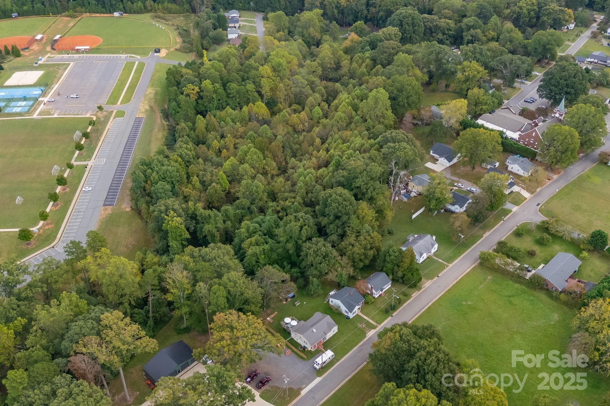 Borders ESC park and Straddles Bradburn Public Right of Way - Troutman