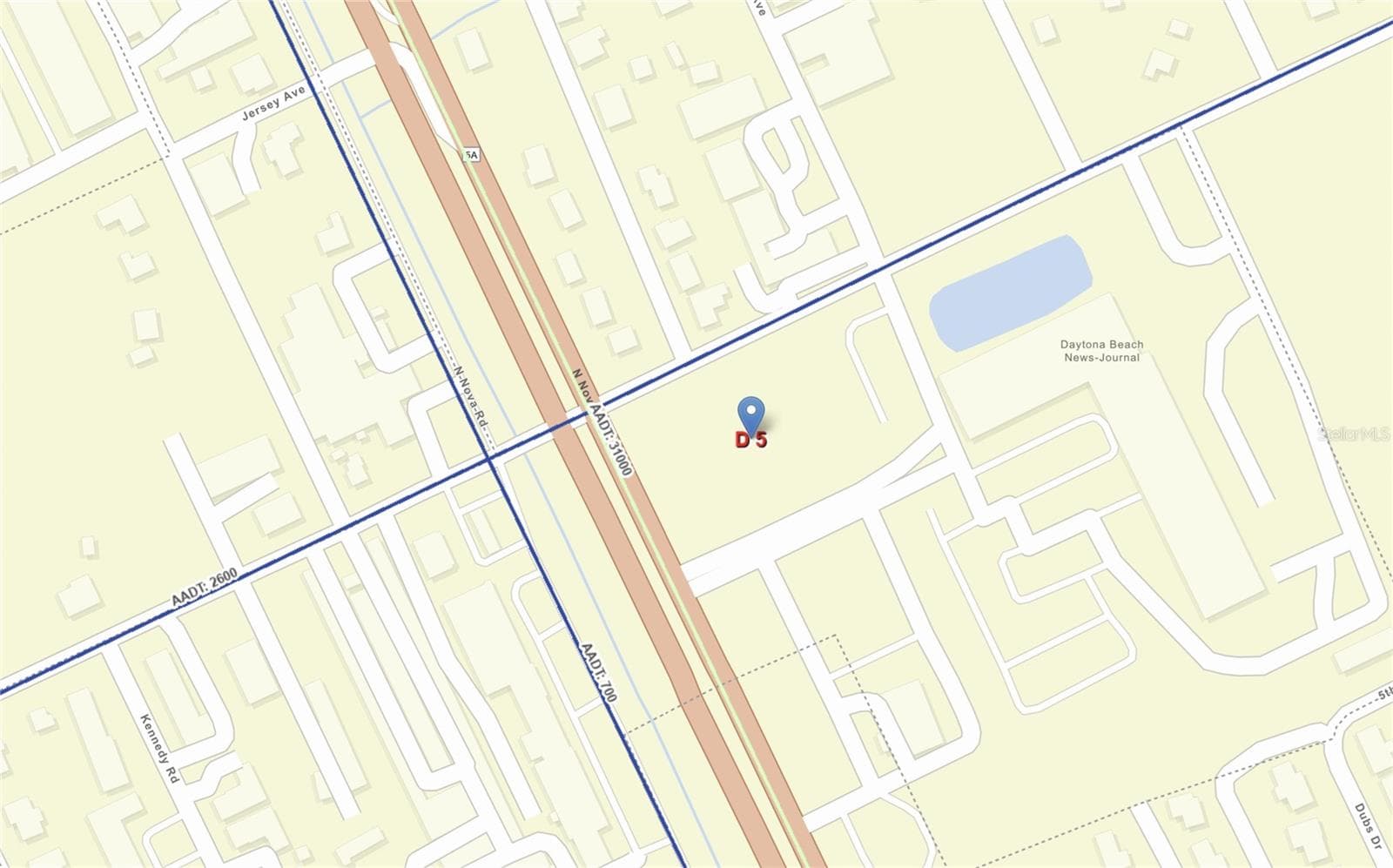 FDOT Traffic Count - 945 6TH ST, DAYTONA BEACH