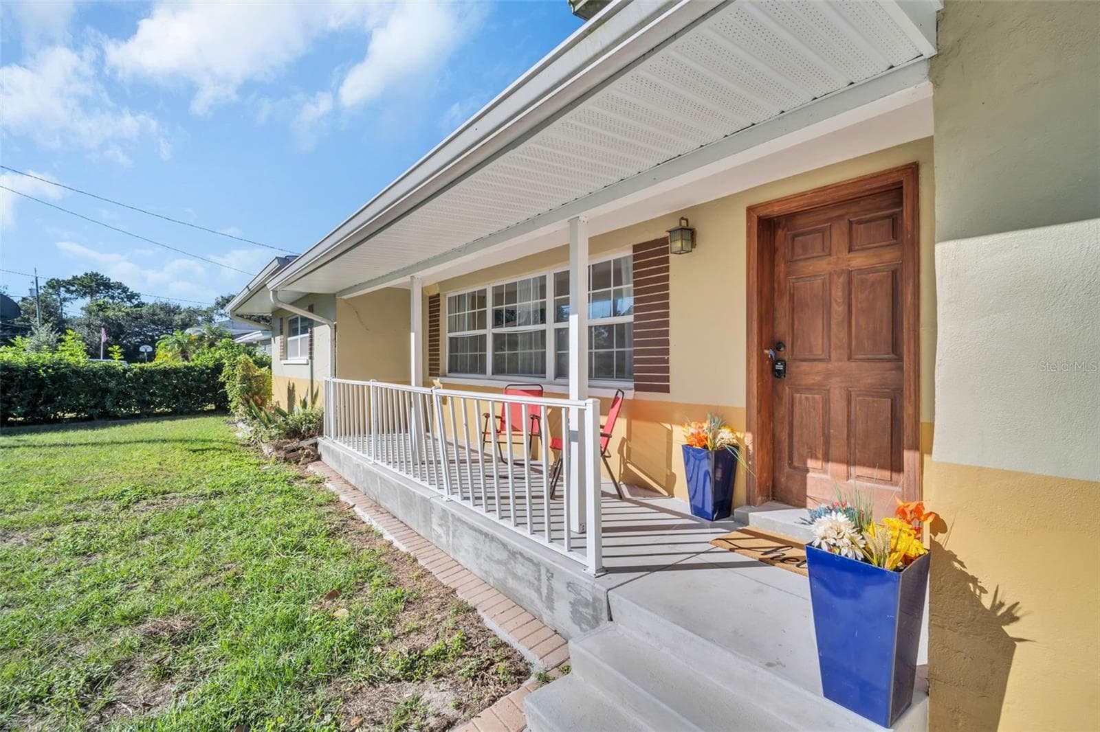 Arial with lake view from front porch - 1182 NORWOOD AVE, CLEARWATER