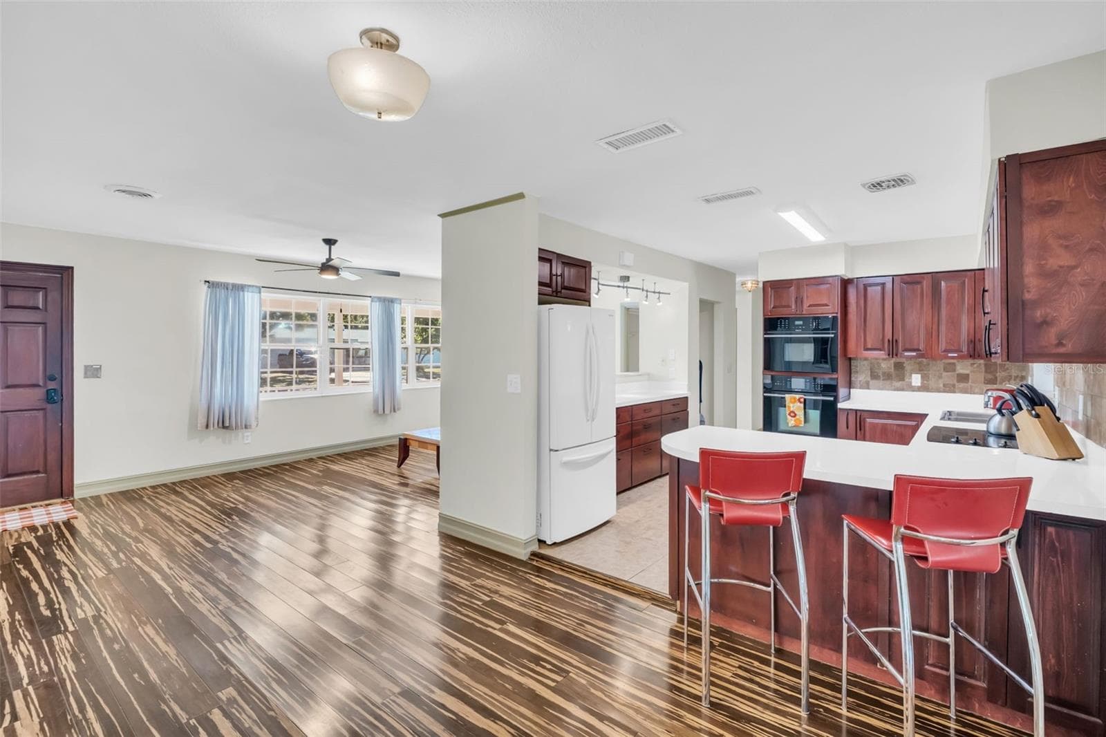 Kitchen, Liv Rm & Dining area Views - 1182 NORWOOD AVE, CLEARWATER