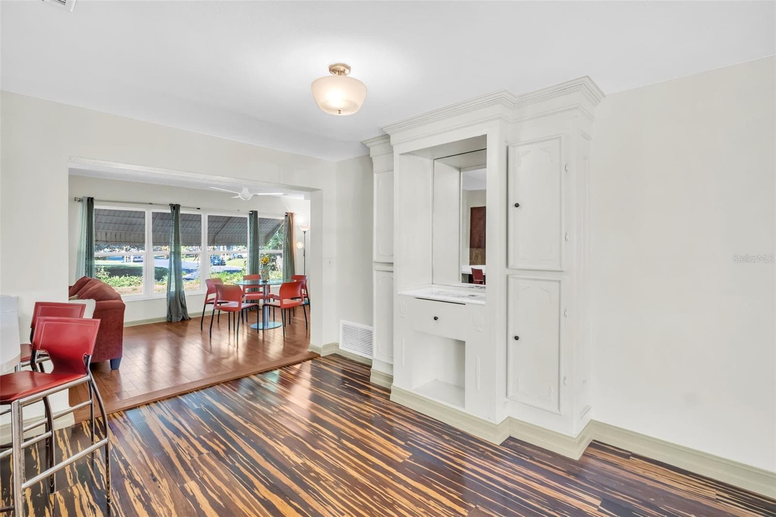 Dining area with built ins - 1182 NORWOOD AVE, CLEARWATER