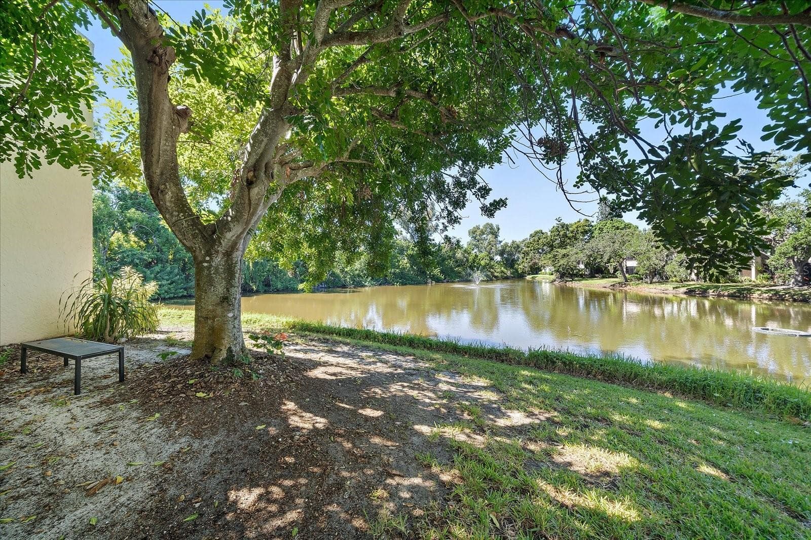 Lakefront view - 182 PINENEEDLE DR, BRADENTON