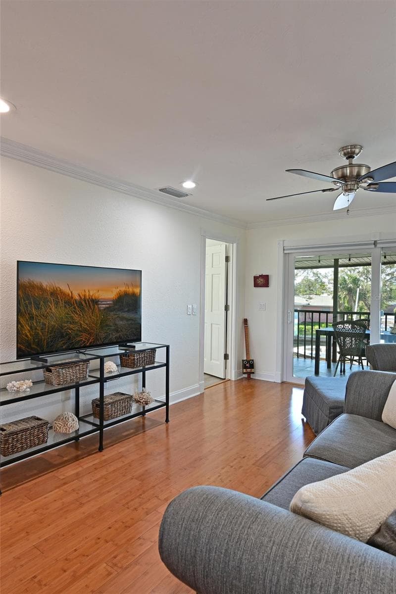 Living Room w/Bambo Flooring - 10313 WATERBIRD WAY, BRADENTON