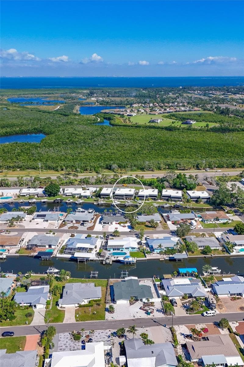 Looking towards Tampa Bay and Gulf of America - 10313 WATERBIRD WAY, BRADENTON