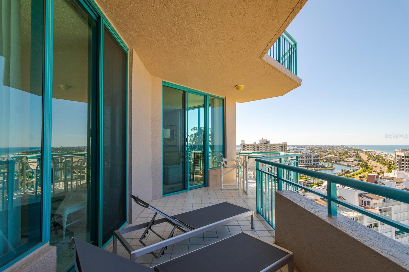 Primary Suite Balcony - 1560 GULF BLVD #1507, CLEARWATER BEACH