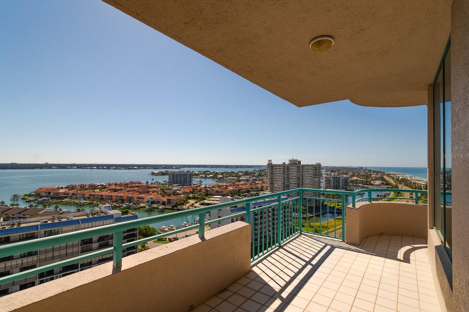 Balcony From Bedroom 2 - 1560 GULF BLVD #1507, CLEARWATER BEACH