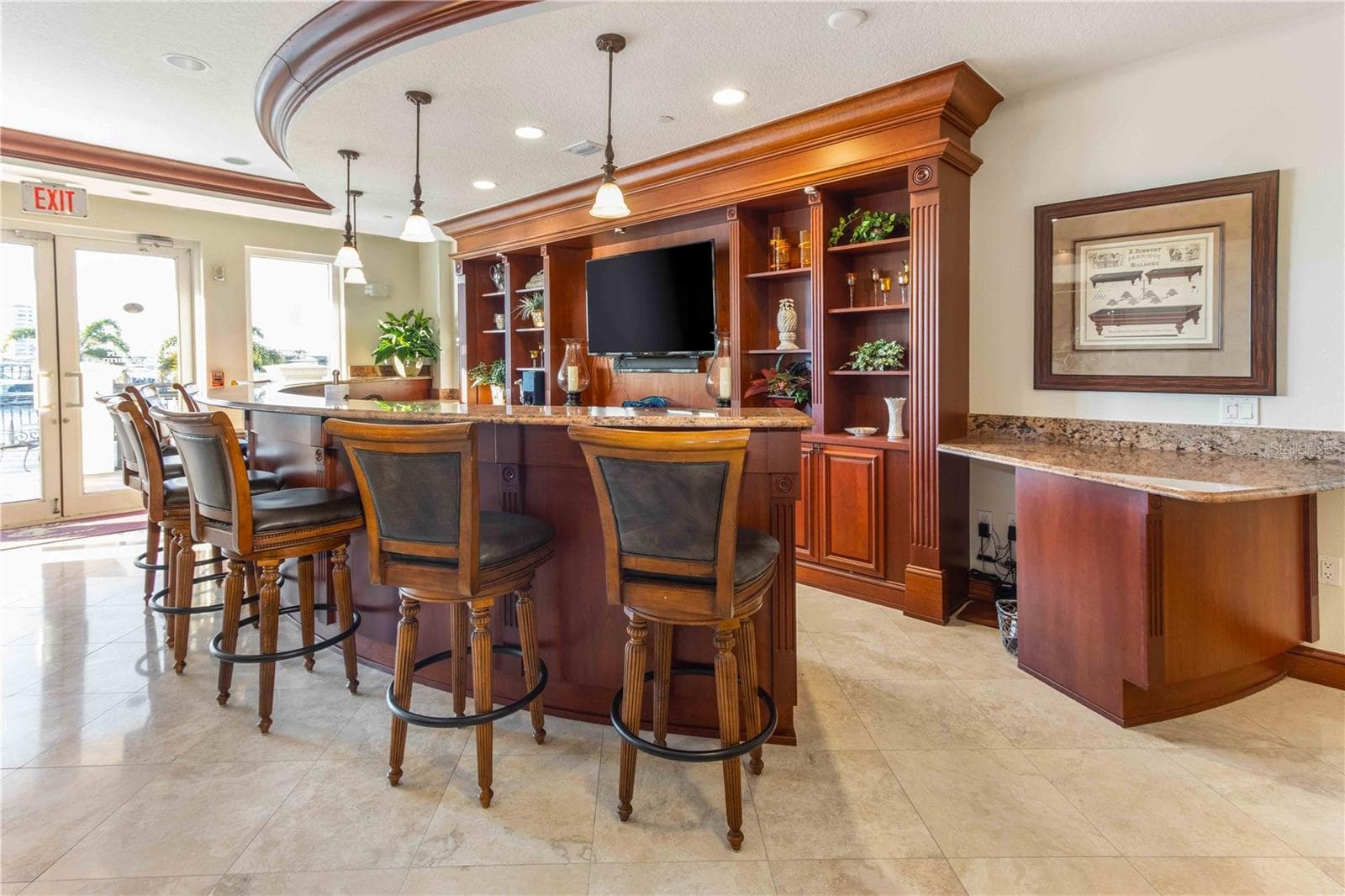 KITCHEN AND BAR AREA IN CLUB ROOM - 202 WINDWARD PSGE #603, CLEARWATER BEACH