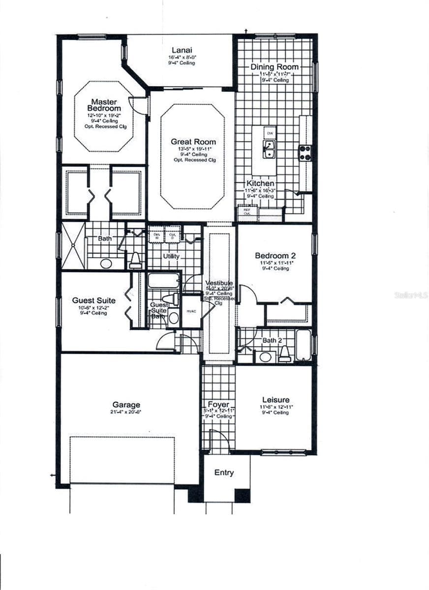 Approx floor plan - 7040 WHITE WILLOW CT, SARASOTA