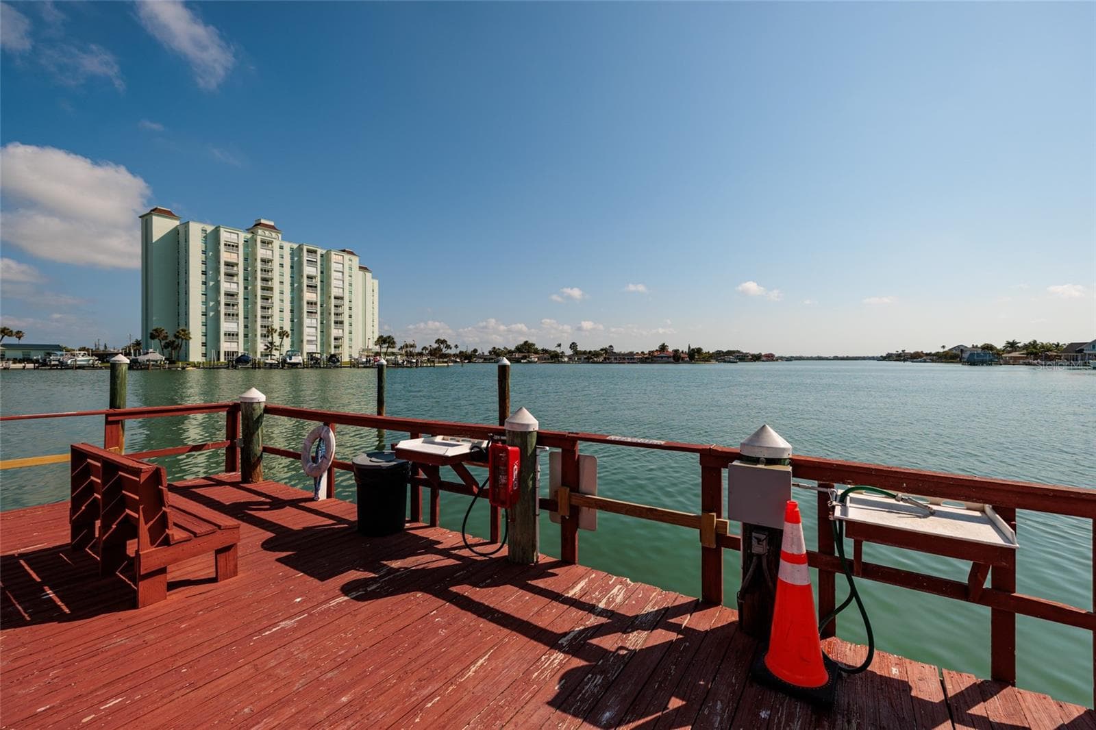 Fishing pier w/boat gate & fish cleaning tables w/water. - 6061 2ND ST E #55, ST PETE BEACH