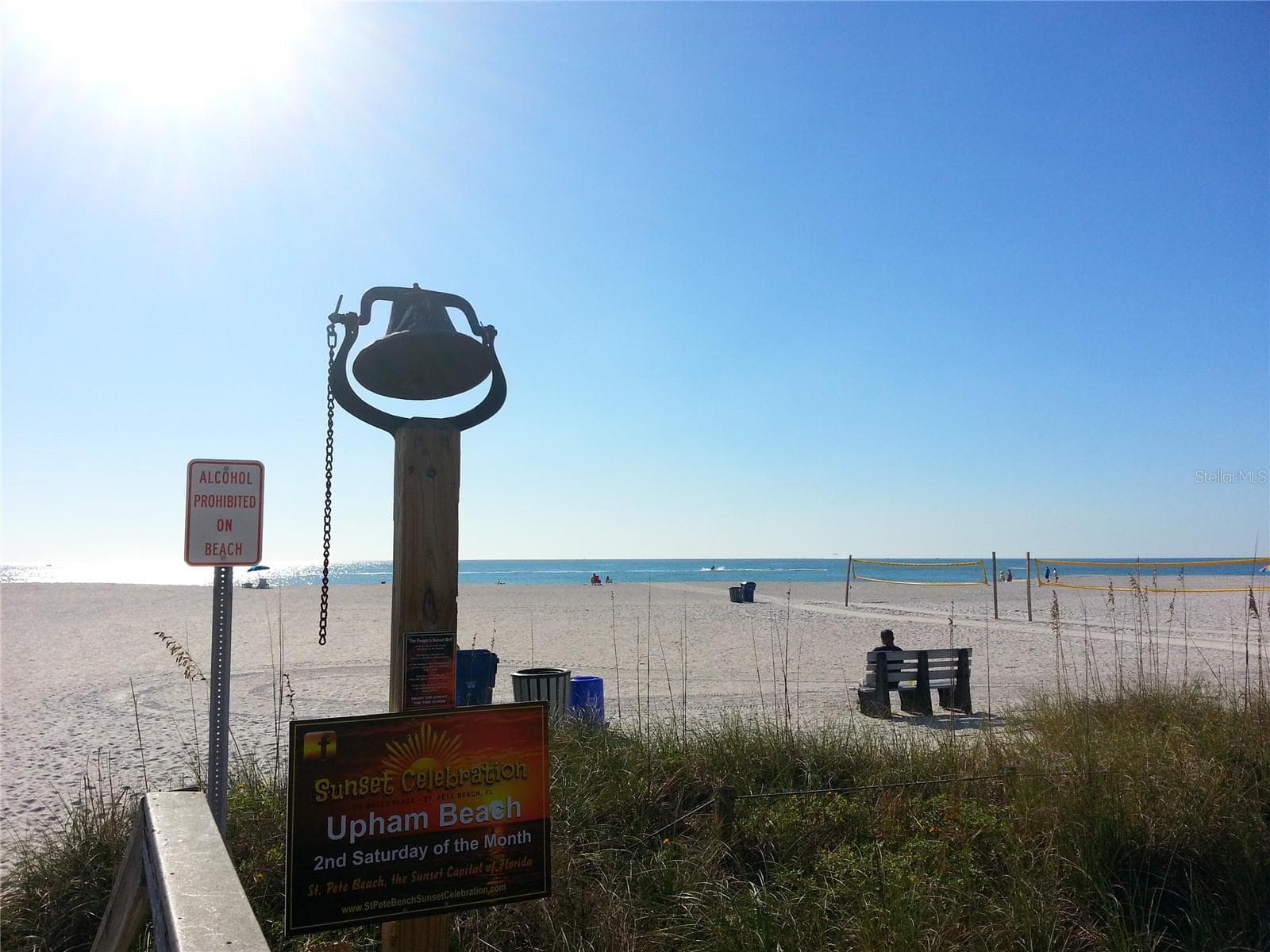 Sunset bell at Paradise Grille on St Pete Beach. - 6061 2ND ST E #55, ST PETE BEACH