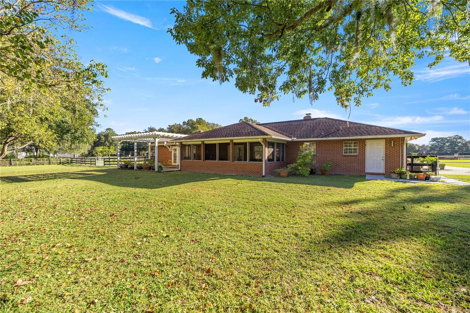 BACK VIEW OF THE HOUSE - 9812 SW 74TH AVE, OCALA