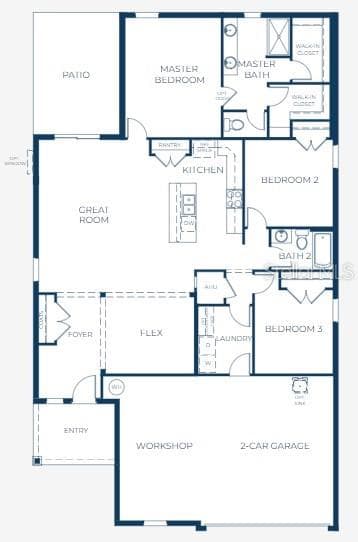 Floor Plan - 808 SUNSHOWER DR, LADY LAKE