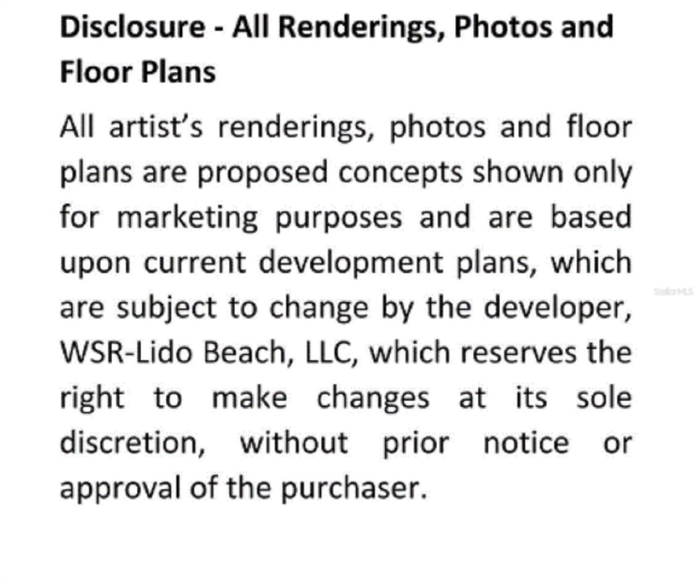 Disclosure - 1000 BENJAMIN FRANKLIN DR #904, SARASOTA