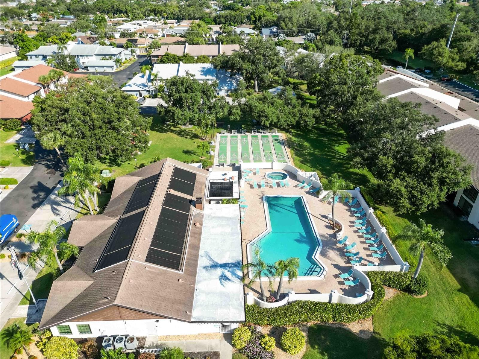 Aerial of Community Clubhouse and Outdoor Spaces - 7206 29TH AVENUE DR W #2263, BRADENTON