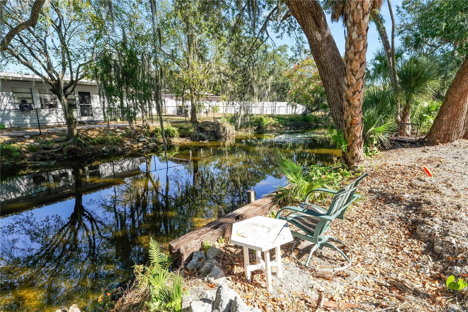 Canal on left side of property - 109 NE 4TH AVE, MULBERRY